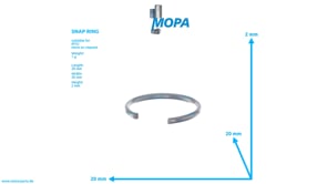 SNAP RING - 007993018200 suitable for MTU engines