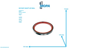 ROTARY SHAFT LIP SEAL - 01167487 suitable for Deutz engines