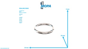 SEALING RING - 0000170960 suitable for MTU engines