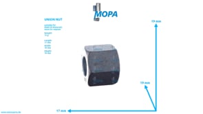 UNION NUT - 06710304113 suitable for MAN D engines