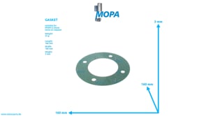 GASKET - 12303189 suitable for MWM & Deutz engines