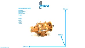RAW WATER PUMP - 51065007039 suitable for MAN D-engines