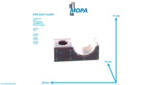 PIPE HALF-CLAMP - 700325018200 suitable for MTU engines