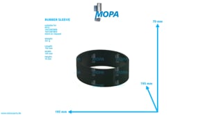 RUBBER SLEEVE - 700336180001 suitable for MTU engines