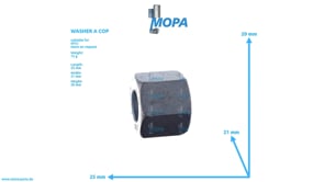 SEALING RING - 007603018104 suitable for MTU engines