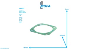 GASKET - 01161284 suitable for MWM & Deutz engines