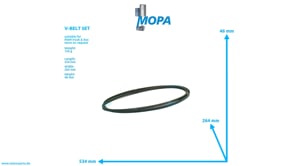 V-BELT SET - 06580732312 suitable for MAN D engines