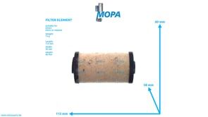 FILTER ELEMENT - 01160033 suitable for Deutz engines