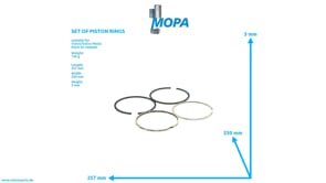 KOLBENRINGSATZ - 275304 passend für Volvo/Volvo Penta Motoren
