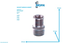 SOCKET WRENCH INSERT - 08061430215 suitable for MAN D engines