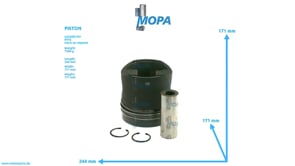 PISTON - 5550304017 suitable for MTU engines