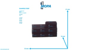 DAMPER STRIP - 5550780438 suitable for MTU engines DAMPER STRIP - 5550780438 suitable for MTU engines