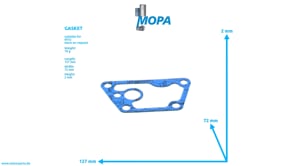 GASKET - 5601870480 suitable for MTU engines