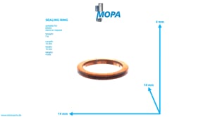 SEALING RING - 01118664 suitable for Deutz engines
