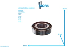 ANGULAR BALL BEARING - 01179715 suitable for MWM & Deutz engines