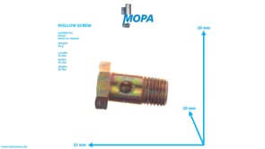 HOLLOW SCREW - 01290750 suitable for Deutz engines