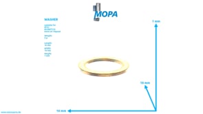 WASHER - 089347011000 suitable for MTU engines