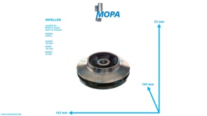 IMPELLER - 12302252 suitable for MWM & Deutz engines