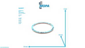 GASKET - 5600740380 suitable for MTU engines GASKET - 5600740380 suitable for MTU engines