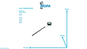 DIAL THERMOMETER - 04094728 suitable for MWM & Deutz engines