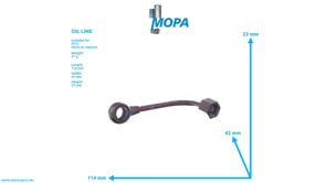 OIL LINE - 5841801820 suitable for MTU engines