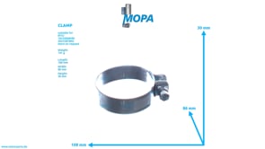 CLAMP - 900288082005 suitable for MTU engines