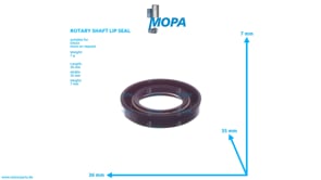 ROTARY SHAFT LIP SEAL - 01167519 suitable for Deutz engines