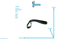 V-BELT - 20430373 suitable for Volvo/Volvo Penta engines