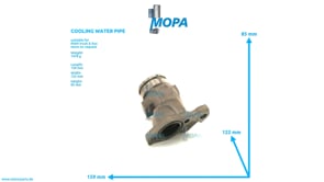 COOLING WATER PIPE - 51063020522 suitable for MAN D-engines