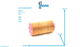 AIR FILTER ELEMENT - 01180867 suitable for Deutz engines