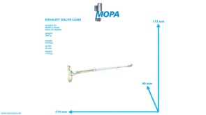 EXHAUST VALVE CONE - 04044006 suitable for MWM & Deutz engines EXHAUST VALVE CONE - 04044006 suitable for MWM & Deutz engines