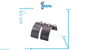 MAIN BEARING PAIR - 04270238 suitable for Deutz engines