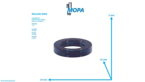 SEALING RING - 418445 suitable for Volvo/Volvo Penta engines