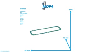 GASKET - 3550150122 suitable for MTU engines