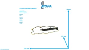 VALVE HOUSING GASKET - 51039050186 suitable for MAN D engines