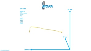 OIL LINE - 8690960167 suitable for MTU engines