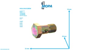 HOLLOW SCREW - 01119241 suitable for Deutz engines
