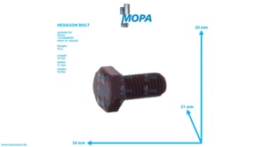 HEXAGON BOLT - 01112515 suitable for Deutz engines