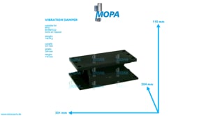 RUBBER MOUNT - 0002370712 suitable for MTU engines
