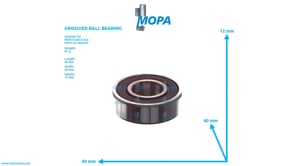 GROOVED BALL BEARING - 51934100110 suitable for MAN D engines