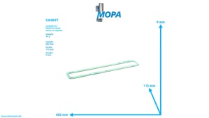 GASKET - 12172311 suitable for MWM & Deutz engines