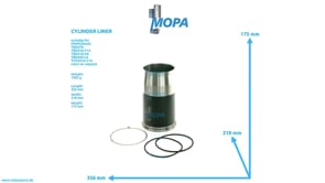 CYLINDER LINER - 12275301 suitable for MWM & Deutz engines CYLINDER LINER - 12275301 suitable for MWM & Deutz engines