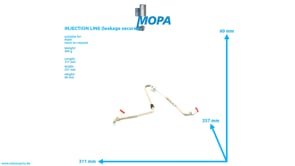 INJECTION LINE (leakage secured) - 51103030561 suitable for MAN D engines INJECTION LINE (leakage secured) - 51103030561 suitable for MAN D engines