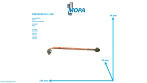 PRESSURE OIL LINE - 5801806121 suitable for MTU engines PRESSURE OIL LINE - 5801806121 suitable for MTU engines