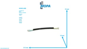 HOSE LINE - 735038006100 suitable for MTU engines