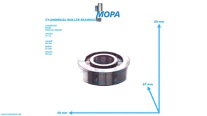 CYLINDRICAL ROLLER BEARING - 01319825 suitable for Deutz engines