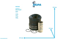 PISTON - 51025006015 suitable for MAN D engines