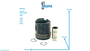 KOLBEN - 51025017385 passend für MAN D-Motoren