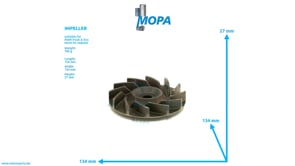IMPELLER - 51065065001 suitable for MAN D engines