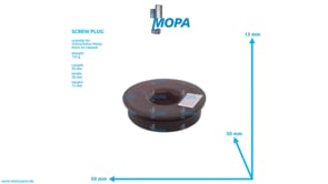 SCREW PLUG - 15134976 suitable for Volvo/Volvo Penta engines